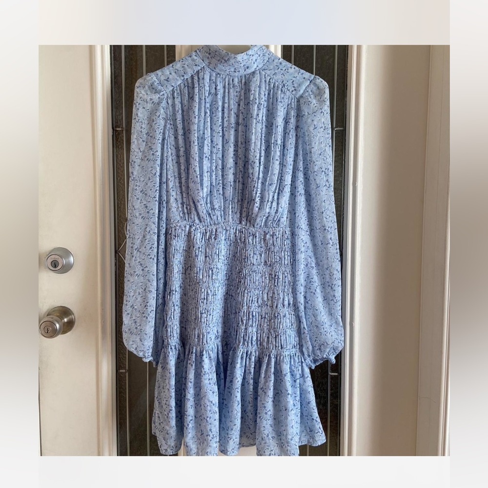 House of Harlow 1960 Blue Floral Dress